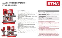 Etna Y2 KO 35/7-150 İki Pom. Yangın Hidroforu 2x20 HP 112 Mss - 50 Ton