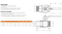 Mirox Rakorlu Küresel Vanalar 1 1/4'' PN16