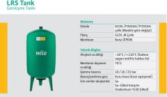 Wilo LRS 500 Genleşme Tankı - 10 Bar - 500 Litre