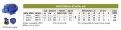 PM-45T Periferik Pompa 0.5 HP 380 V - Water Sound