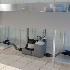 Sanicom 1 Atık Su Tahliye Cihazı 2 Ünite 10 lt Hacim