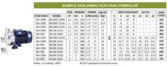 BK300 (316) Komple Paslanmaz Açık Fanlı Pompa 3 HP 380 V - Water Sound