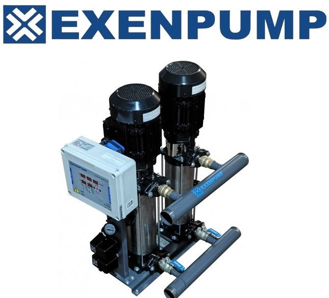 Exen Pompa EXDP 2/910 İki Pompalı Hidrofor 22 Kat-120 Daire 2x7.5 HP