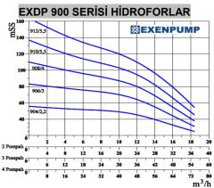 Exen Pompa EXDP 2/206 İki Pompalı Hidrofor 8 Kat-30 Daire 2x1 HP