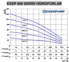 Exen Pompa EXDP 1/604 Tek Pompalı Hidrofor 6 Kat-30 Daire 2 HP