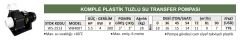 WB400T Komple Plastik Tuzlu Transfer Pompası 5.5 HP 380 V - Water Sound
