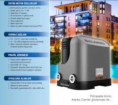 Alarko PZ 750 Sessiz Kabinli Paket Hidrofor 3 Kat 4 Daire 1 HP 220 V