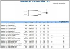 Membran 100/150 Litre EPDM D80 İtalyan