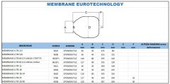 Membran 35/50 Litre EPDM D80 İtalyan