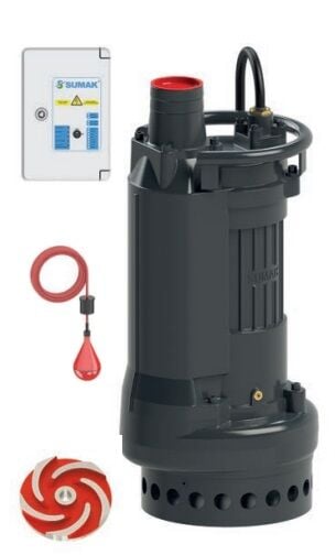 Sumak SDT 100/3Z Döküm Göv. Soğutmalı Drenaj Pompası 10 HP