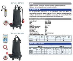 Sumak SDT 20/2 Foseptik Pompası 2.2 HP