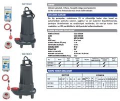 Sumak SDT 30/2 Foseptik Pompası 3 HP