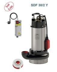 Sumak SDF 30/2-Y Az Kirli Drenaj Dalgıç Pompa 3 HP 220V