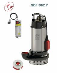 Sumak SDF 20/2-Y Az Kirli Drenaj Dalgıç Pompa 2.2 HP 220V