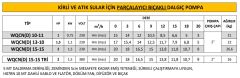 Alarko WQCN(D) 15-15 Döküm Gövdeli Bıçaklı Dalgıç Pompa 2 HP 380V