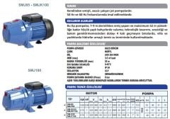 Sumak SMJ85 Jet Pompa 0.85 HP