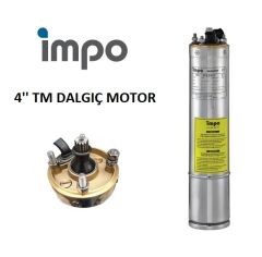İmpo 4'' TM Dalgıç Pompa Motoru 0.75 HP  220V (Bronz Başlıklı)