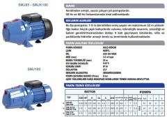 Sumak SMJ100 Jet Pompa 1 HP