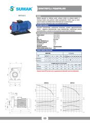 Sumak SMT550/3 Santrifüj Pompa 5.5 HP 380V