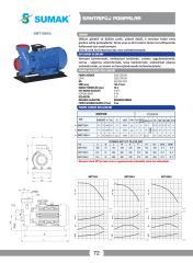 Sumak SMT750/4 Santrifüj Pompa 7.5 HP 380V