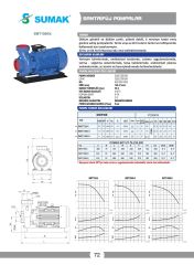 Sumak SMT1500/4 Santrifüj Pompa 15 HP 380V