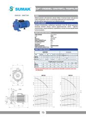 Sumak SMK220 Çift Kademeli Santrifüj Pompa 2.2 HP 220V