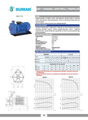 Sumak SMKT550 Çift Kademeli Santrifüj Pompa 5.5 HP 380V