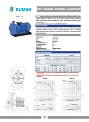 Sumak SMKT750 Çift Kademeli Santrifüj Pompa 7.5 HP 380V