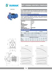 Sumak SMK220/2 Çift Kademeli Santrifüj Pompa 2.2 HP 220V