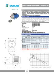 Sumak SMINOX/A-150/2T 304 Paslanmaz Santrifüj Pompa 1.5 HP 380V