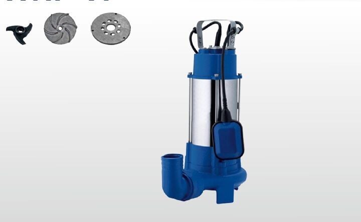 Winpo WNP V 1300 D (F) Flatörlü Bıçaklı Dalgıç Pompası 1.8 HP