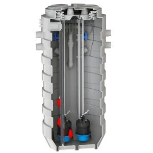 SFA Sanhydro Sanifos 1300 2GR S İkili Foseptik Tahliye İstasyonu - 1300 Litre