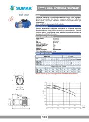 Sumak SYMP 5 100/6 Komple Paslanmaz Yatay Kademeli Pompa 1 HP 220V