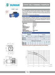 Sumak SYMTP 7 180/6 Komple Paslanmaz Yatay Kademeli Pompa 1.8 HP 380V