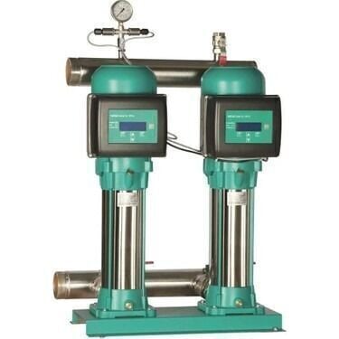 Wilo Initial Hi-Smart 2-309-3/16/T/E-3 İki Pompalı Entegre Frekans Konvertörlü Hidrofor 20 Kat 30 Daire
