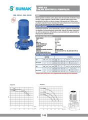 Sumak SML200/50 İnline Santrifüj Pompa DN50 - 1450 D/D - 2.2 KW