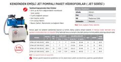 Etna Jet 100-50 ES Jet Hidrofor 50 LT Tanklı 1 HP 6 Kat 8 Daire