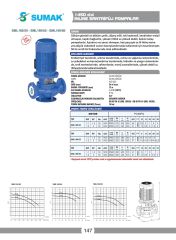 Sumak SML160/65 İnline Santrifüj Pompa DN65 - 1450 D/D - 1.5 KW
