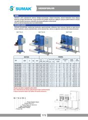 Sumak SHT16C 850/8 Üç Pom. Hidrofor 3x8.5 HP 18 Kat 180 Daire - 380V