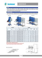 Sumak SHT16C 750/7 Üç Pom. Hidrofor 3x7.5 HP 15 Kat 180 Daire - 380V