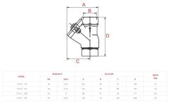 Atık Su Toplu Çekvalf 2'' Dişli Yerli - Örtaş