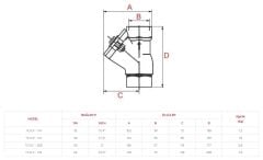 Atık Su Toplu Çekvalf 1 1/2'' Dişli Yerli - Örtaş