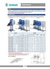 Sumak SHT12C 300/6 Üç Pom. Hidrofor 3x3 HP 9 Kat 120 Daire - 380V