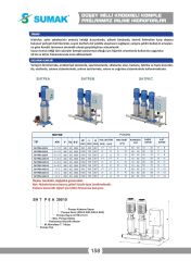 Sumak SHTP8 C 400/12 Üç Pom. Paslanmaz Hidrofor 3x4 HP 13 Kat 72 Daire - 380V