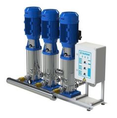 Sumak SHTP8 C 220/8 Üç Pom. Paslanmaz Hidrofor 3x2.2 HP 8 Kat 72 Daire - 380V