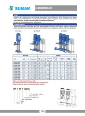 Sumak SHT34B750/4 İki Pom. Hidrofor 2x7.5 HP 6 Kat 272 Daire - 380V