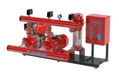 Sumak SMKT 750 EDJY Üç Pom. Yangın Hidroforu 2x7.5 HP 1x1.8 HP 380V