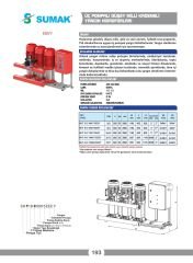 Sumak SHT 24 C 1000/7 EEEY Üç Pom. Yangın Hidroforu 3x10 HP 380V