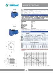 Sumak SMT220 Santrifüj Pompa 2.2 HP 380V(2. EL)