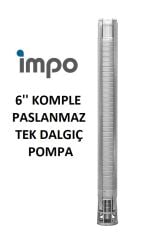 İmpo SS 609/28 - 6'' Paslanmaz Tek Dalgıç Pompa 264 Mss - 12.5 HP